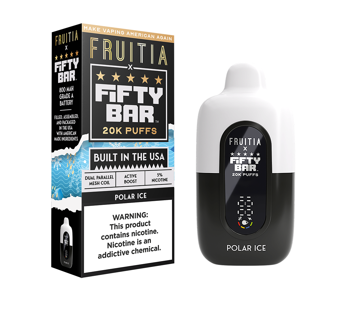 Polar Ice | Fruitia x Fifty Bar 20K Disposable | FRUITIA Polar Ice | Fruitia x Fifty Bar 20K Disposable | FRUITIA