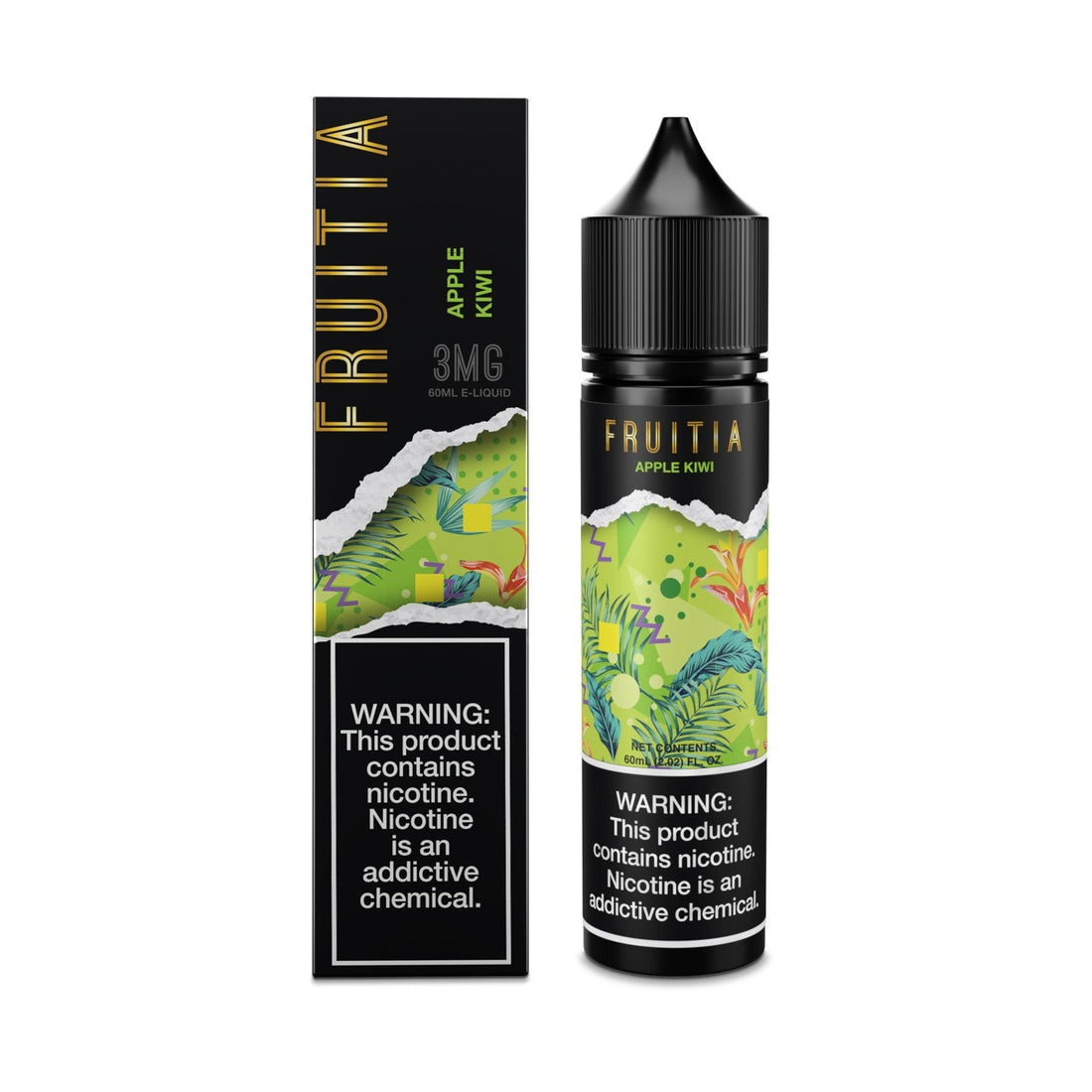 Apple Kiwi (60mL),E-Liquid,60mL, E-Liquid, Fruitia, fruitia eliquid,FRUITIA