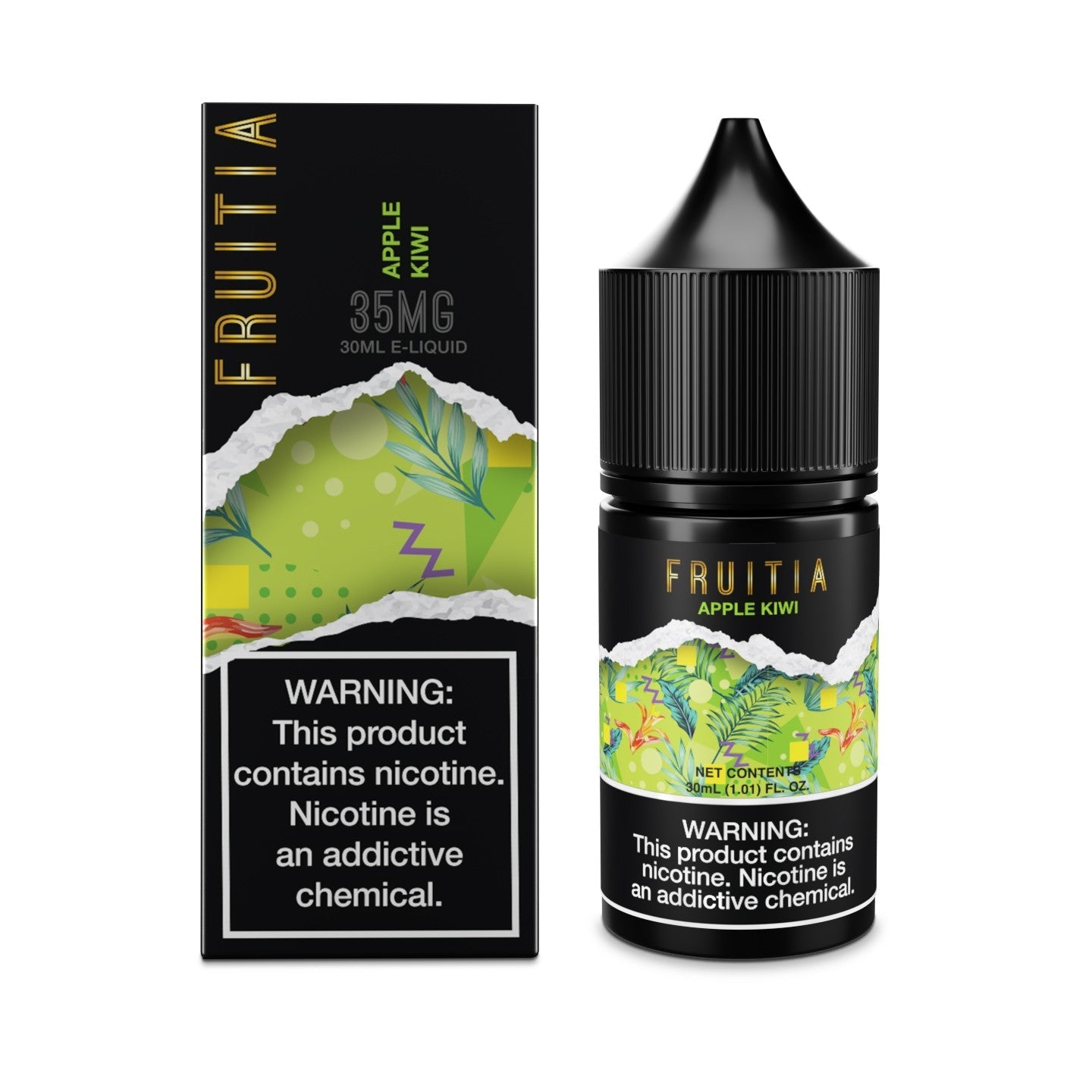 Apple Kiwi (30mL),Salt,30mL, E-Liquid, Fruitia, fruitia eliquid, Salt Nic,FRUITIA