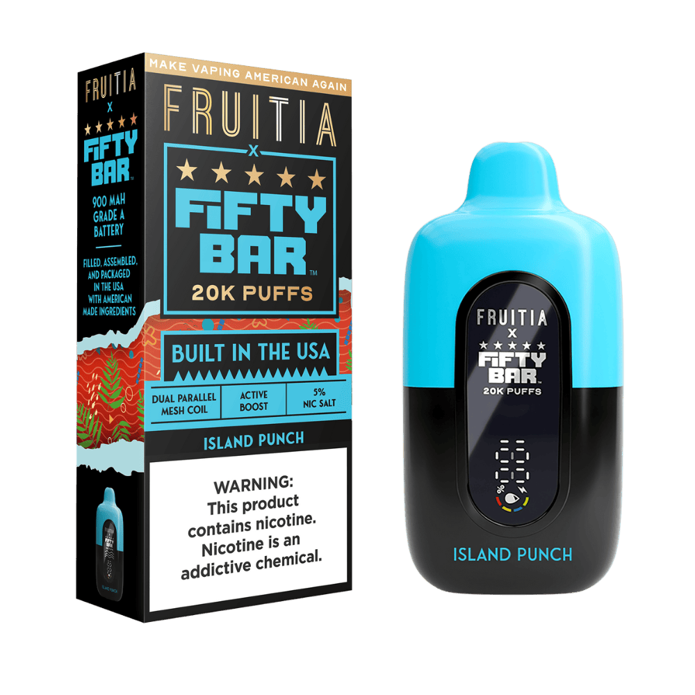 Island Punch | Fruitia x Fifty Bar 20K Disposable | FRUITIA Island Punch | Fruitia x Fifty Bar 20K Disposable | FRUITIA