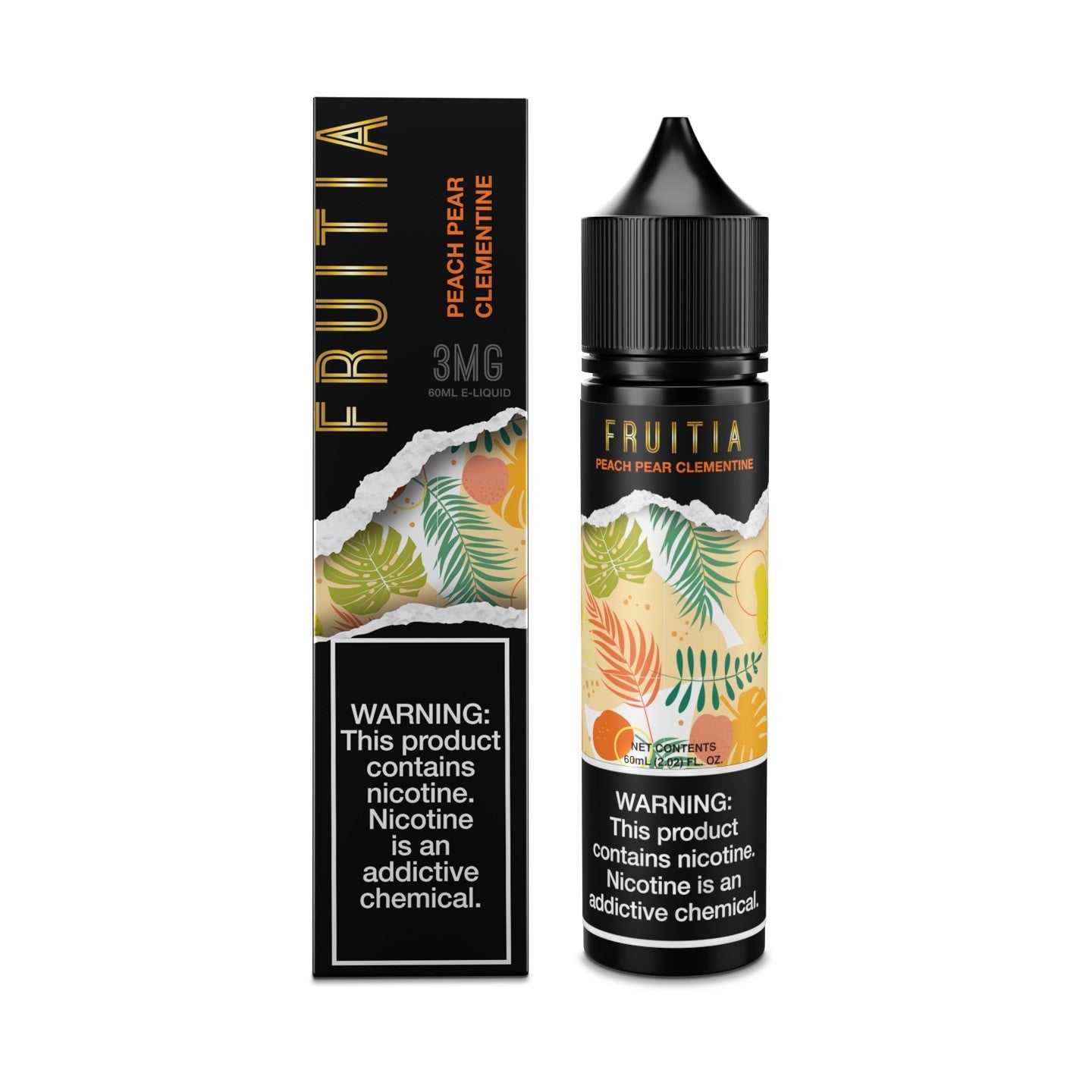 Peach Pear Clementine (60 mL),E-Liquid,60mL, E-Liquid, Fruitia, fruitia eliquid,FRUITIA