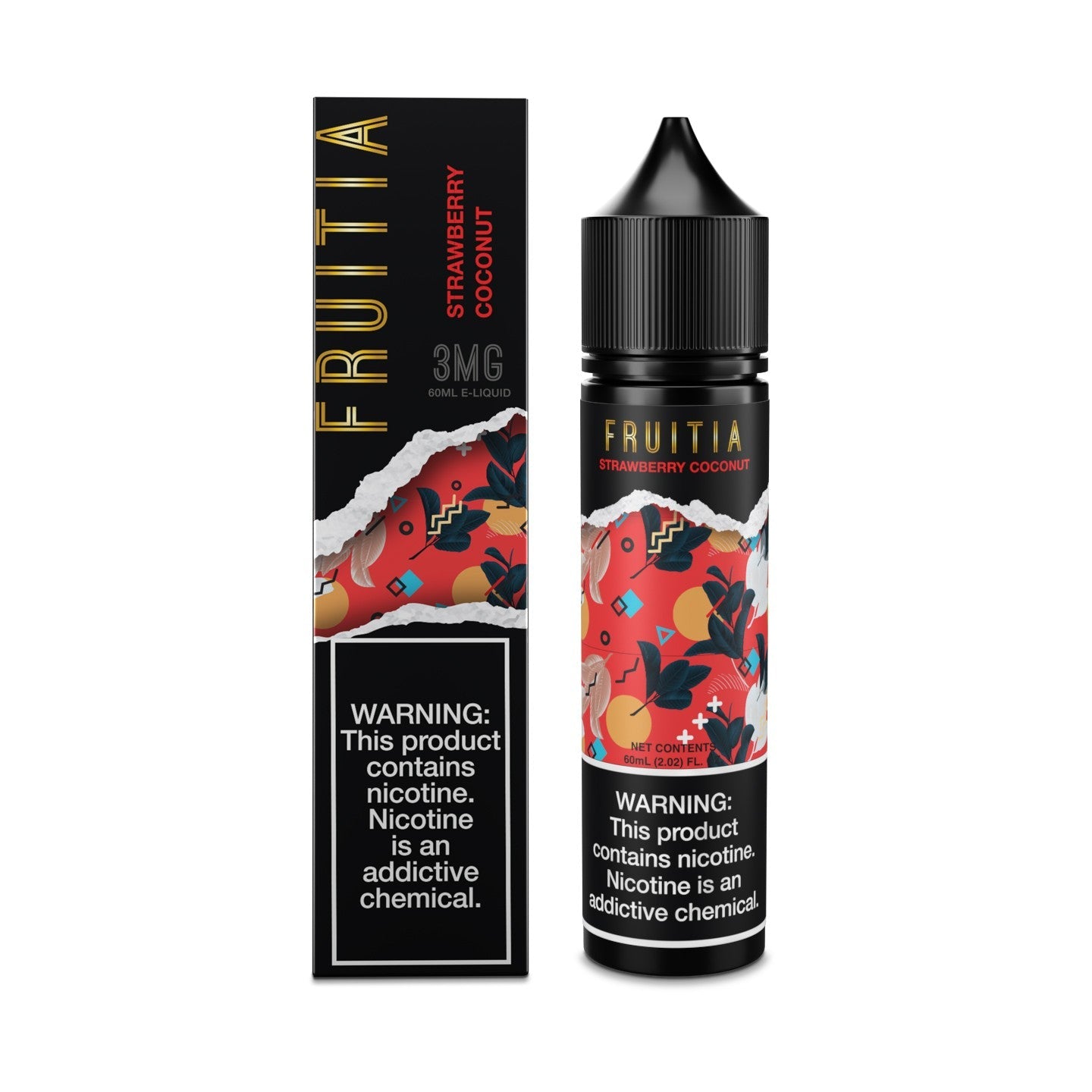 Strawberry Coconut (60mL),E-Liquid,60mL, E-Liquid, Fruitia, fruitia eliquid,FRUITIA